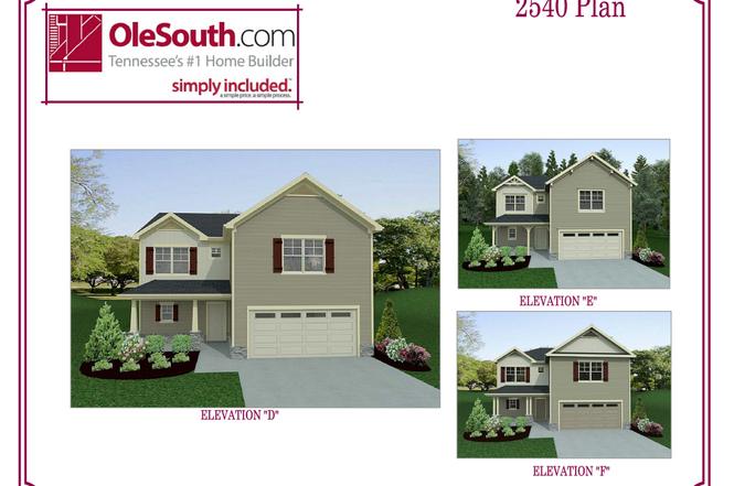 2540 Elevation DEF Plan, Murfreesboro, TN