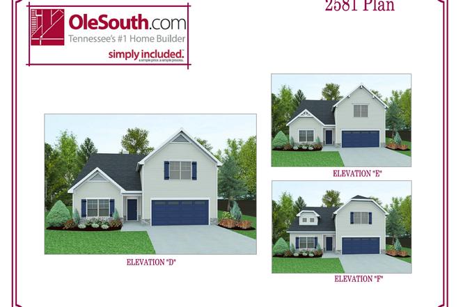 2581 Elevation DEF Plan, Murfreesboro, TN