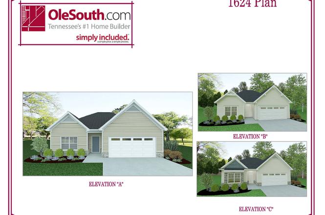 1624 Elevation ABC Plan, Murfreesboro, TN