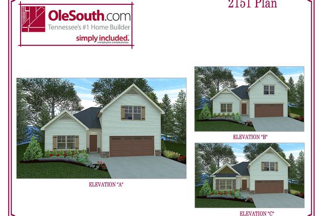 2151 Elevation ABC Plan, Murfreesboro, TN
