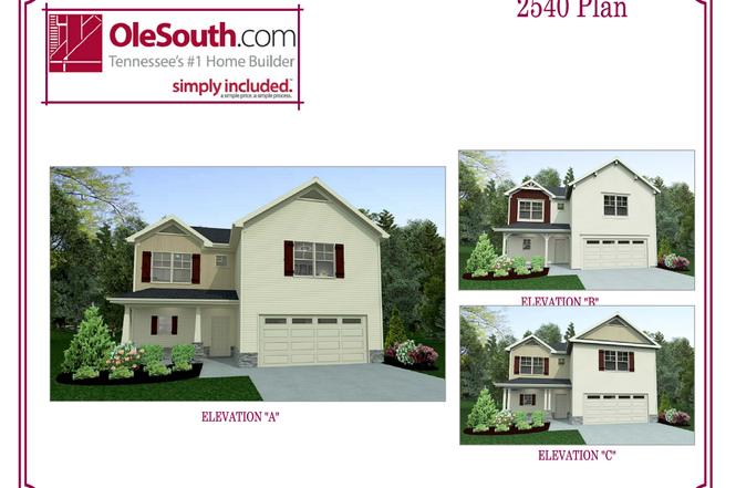 2540 Elevation ABC Plan, Murfreesboro, TN