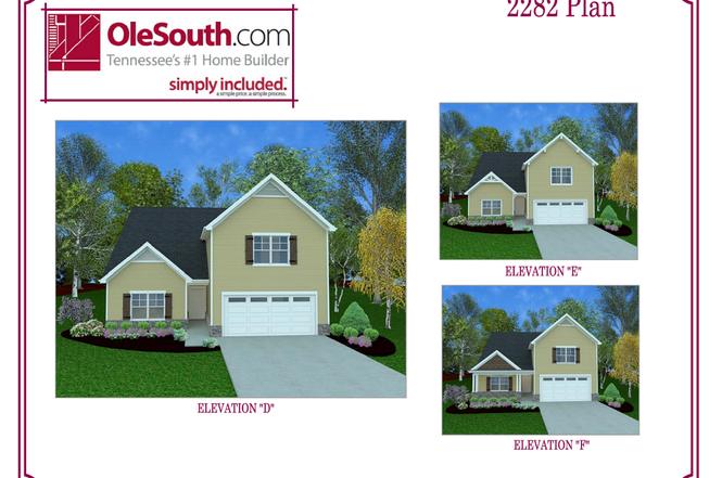2282 Elevation DEF Plan, Murfreesboro, TN