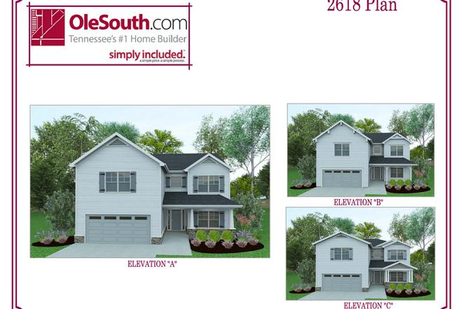 2618 Elevation ABC Plan, Murfreesboro, TN