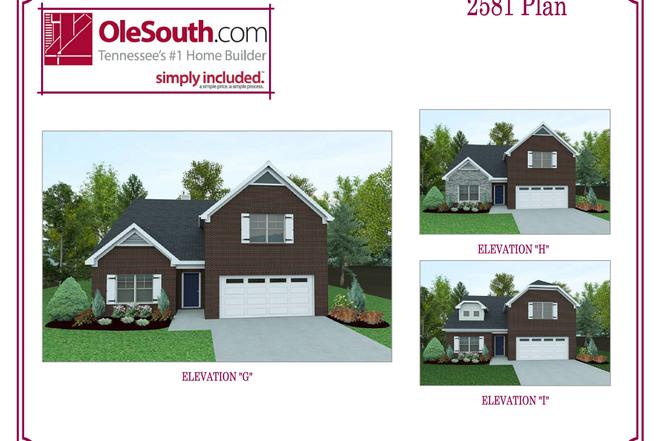 2581 Elevation GHI Plan, Spring Hill, TN