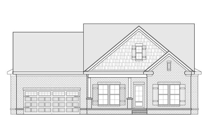 Collinsville IV.A2, Front Entry Garage Plan, Mount Pleasant, TN