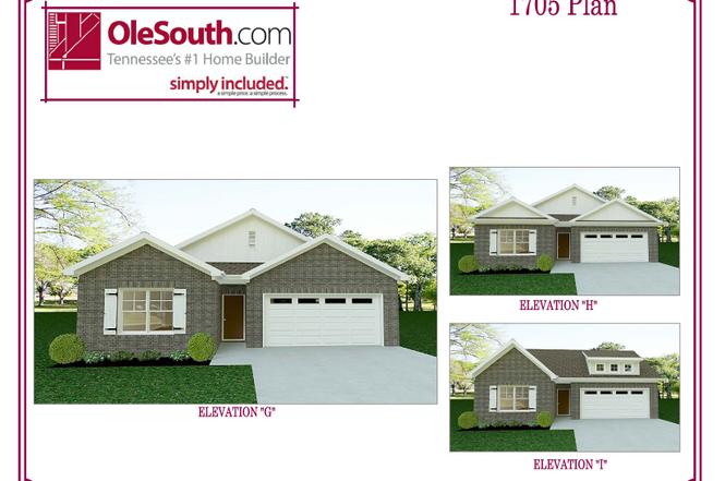 1705 Elevation GHI Plan, Spring Hill, TN